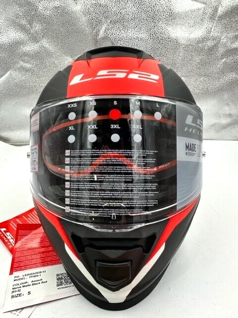 Ls2 helmets red and black 2025