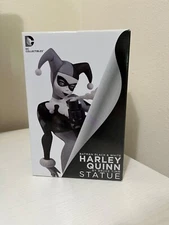 Harley Quinn Black, and White Statue 1st Edition 1866/5200 by  Bruce Timm