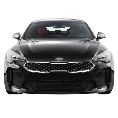 Xotic Tech Glossy Black Chrome Delete Kit For Kia Stinger 2018-2023 – 6-Piece Die-Cut Vinyl Side Window Cover - View #2