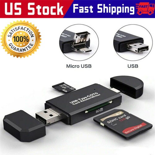 Lettore di schede USB 3.0 tipo C micro SD TF OTG adattatore memoria intelligente computer portatile - Foto 11 di 13