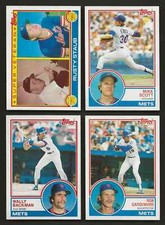 1983 Topps New York Mets #s 444 469 679 741 Rusty Staub Super Vet (Lot M) MINT