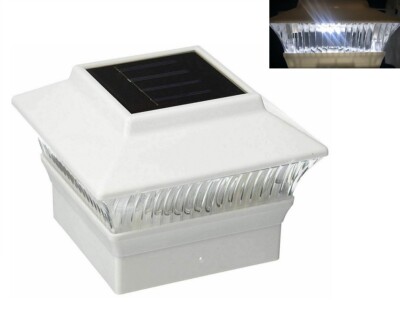 2/4/6/8/12-Pc Square Solar Post Cap Lights Fence Mount (Only for 4''x4'' Posts)