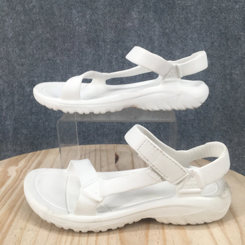 Sandalias Teva para mujer 10 Hurricane Drift 1102390 planas con cordones cómodas blancas Foto 2 de 4