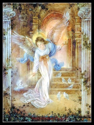Angel of Light - DIY Chart Counted Cross Stitch Patterns Needlework Embroidery 