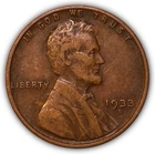 1933-D Lincoln Wheat Cent Extremely Fine XF Coin #21734