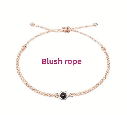 Personalized Circle Photo Projection Braided Rope Bracelet Fashion Jewelry Gift - Picture 5 of 16
