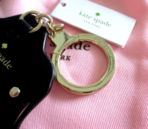 NWT Kate Spade Leather Spice Things Up Camel Key Fob Chain Keychain Bag Charm - Picture 6 of 6
