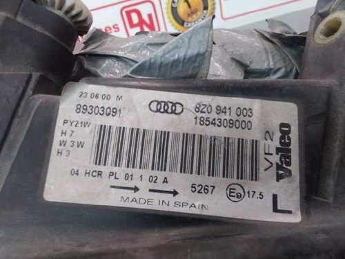 8Z0941003 Faro Izquierdo AUDI A2 (8Z) 1.4 TDI (55KW) 2000 - Imagen 3 de 3