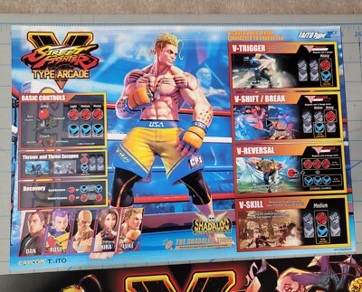 Capcom Street Fighter V 5 Type Arcade Artwork (Season 5) Taito