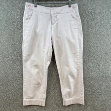 Tommy Hilfiger Women's Khaki Pants Size 4 Straight Leg White Pinkish Mid Rise