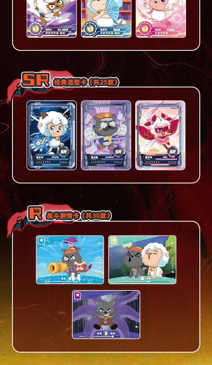 AULDEY Pleasant Goat and Big Big Wolf Anime Collection Trading