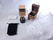 Whiskey Stones Bullets Stainless Steel with Wooden Gift Box - 1.75in Chiller