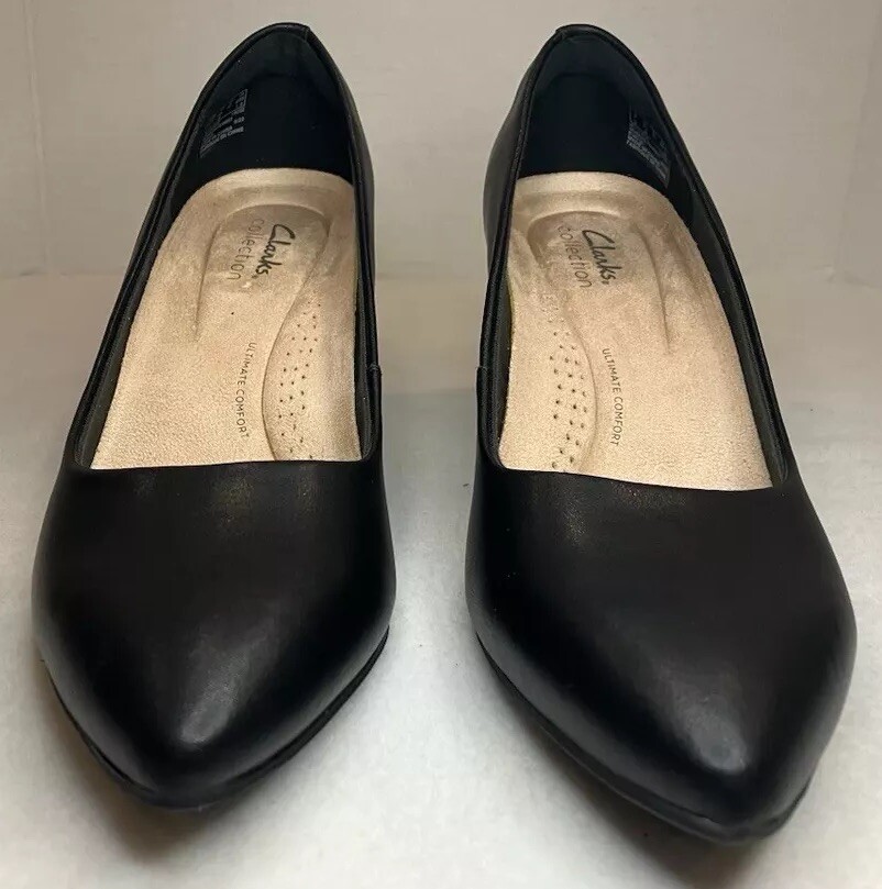 Clarks Women's Kataleyna Gem Black Leather Size 9.5 Women's - New