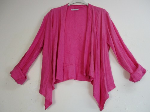 LAGENLOOK 100% LEINEN JACKE IN 6 FARBEN, ONE SIZE: Regular to Fit GR. 10-14 - Bild 8 von 48