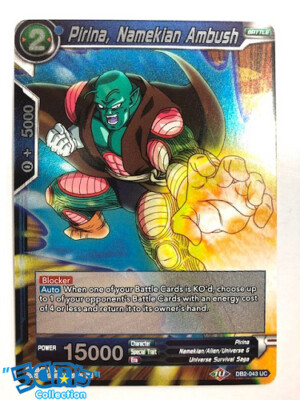 Dragon Ball Super TCG Pirina,Namekian Ambush DB2-043 UC foil  Divine Multiverse 