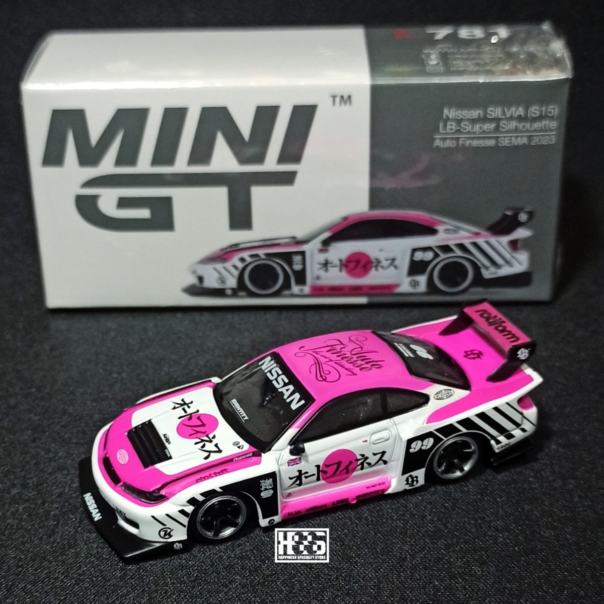 MiniGT Nissan Silvia S15 LB-Super Silhouette Auto Finesse MiniGT Nissan Silvia S15 LB-Super Silhouette Auto Finesse