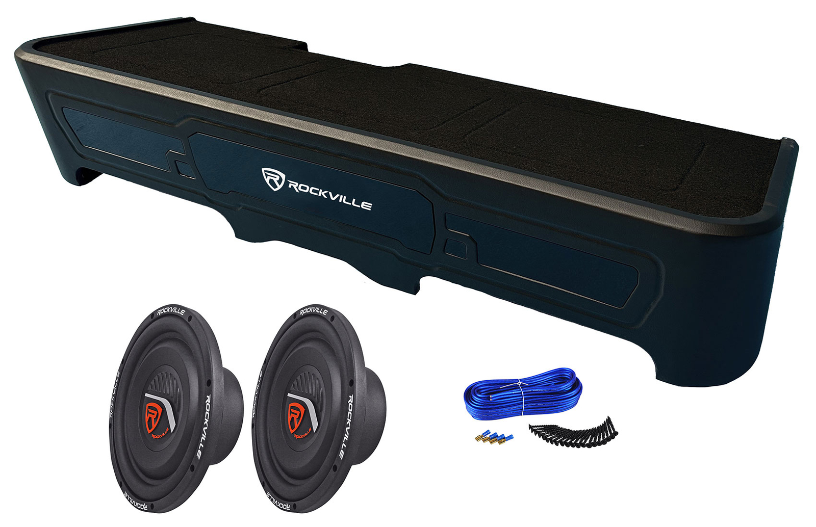 Rockville Dual 10 сабвуферов Коробка для подключения сабвуфера на 2019 год Кабина GMCChevy Crew Cab 59490₽