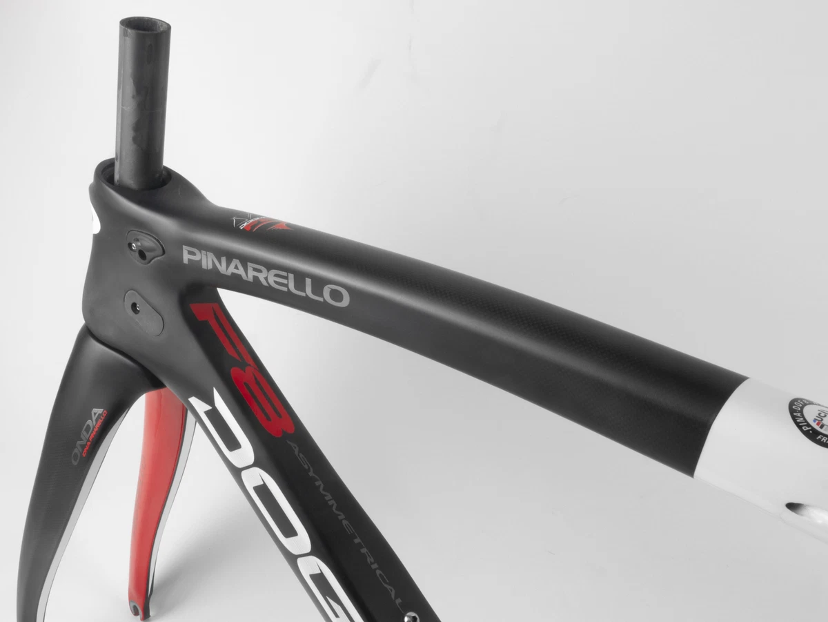 NOS Pinarello Dogma F8 Carbon Bicycle Frameset Rim Brake Black Red
