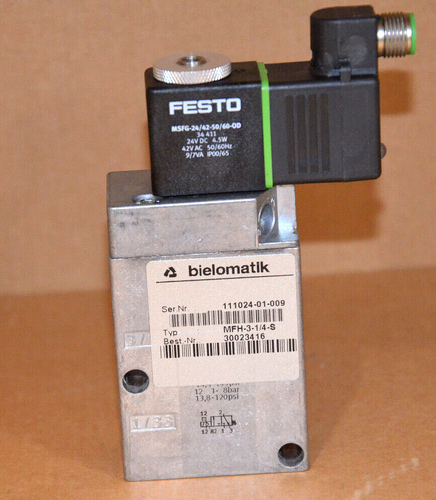 bielomatik MFH-3-1/4-S Magnetventil NEU OVP - Bild 2 von 3