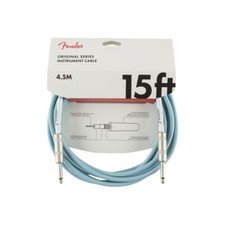 Fender Original Series Instrument Cable 15 Ft Straight - Daphne Blue, New!