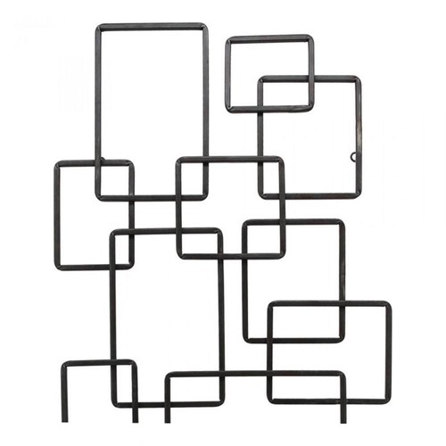 Moe's Home Collection Quadrate und Rechtecke Metall Wanddeko in Schwarz - Bild 3 von 4