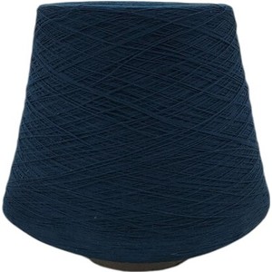 Vintage Navy Blue Large Spool Weaving Knitting Crochet Cone Yarn