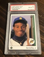 1989 Upper Deck Ken Griffey Jr PSA 8 Centered Star Rookie RC #1 Mariners MLB HOF