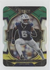 2022 Panini Select Concourse Green & Yellow Prizm Die-Cut Donovan Wilson 0c9e