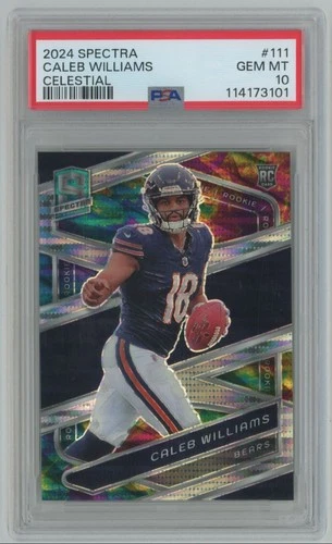 2024 Panini Spectra CELESTIAL Caleb Williams Rookie 35/99 PSA 10 Bears #111 A63