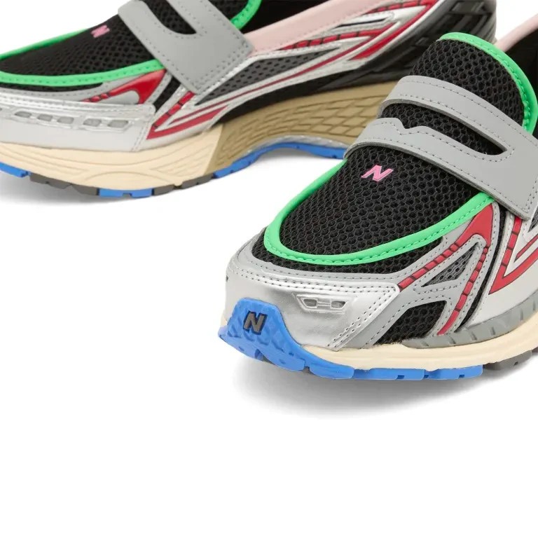 New Balance 1906L Loafer Men's Shoes in Silver Metallic, Black & Fire Cracker thumbnail 4