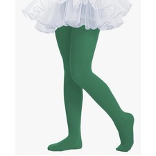 THMEVOK Ballet Tights for Girls Green Size XL 9-11 Years