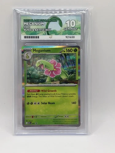 Meganium - MEP 001  Mega Evolutions Stamped Black Star Promo Pokemon Ace 10
