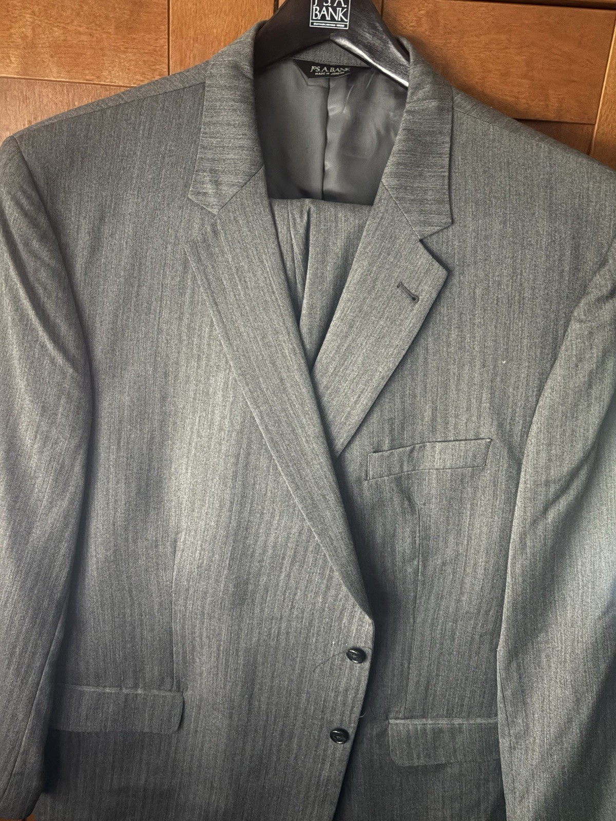 Joseph A Bank Signature Collection Men’s Suit, Grey, Size 54 Long