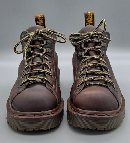 Dr. Martens VTG 8287 Brown Leather Boots Made in England US Mens 8 womens 9 - Image 1