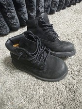 Timberland Premium Little Kids Toddler Size 9 Black Suede Boots