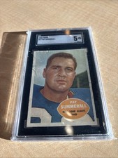 1960 Topps Pat Summerall #77 SGC 5 Excellent HOF Announcer New York Giants