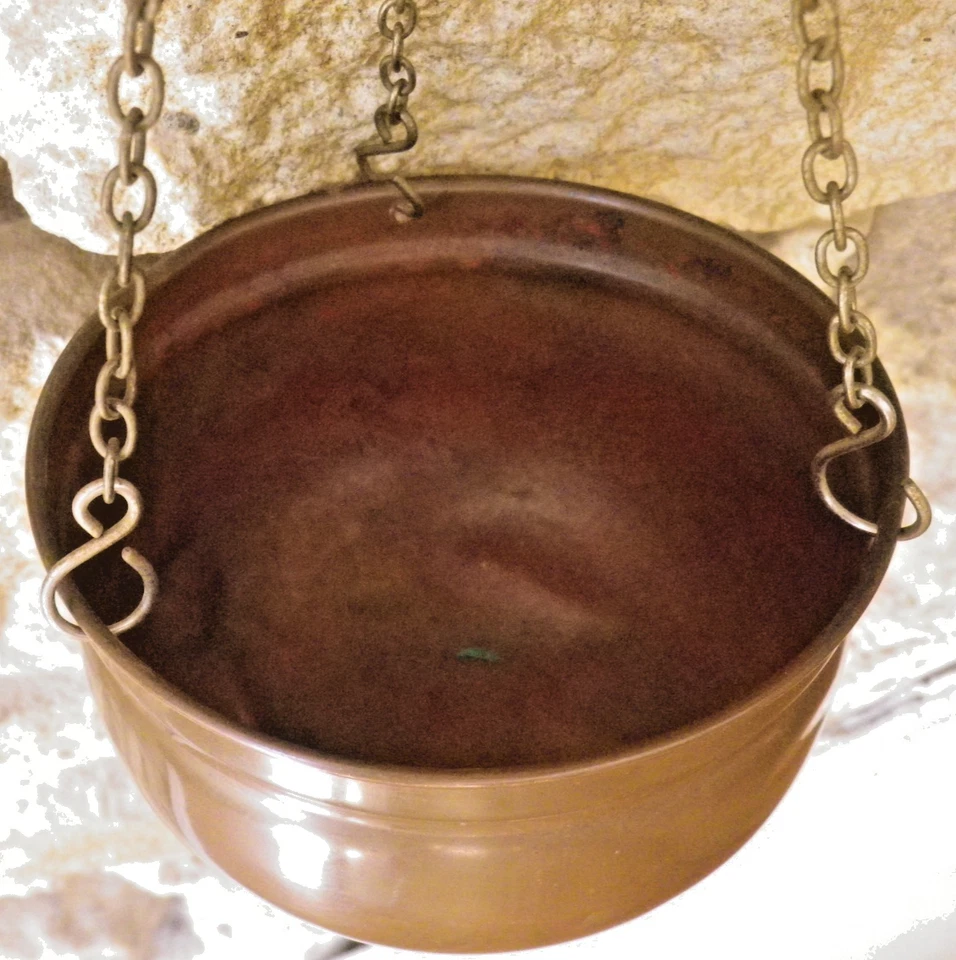 Ancienne balance trébuchet laiton ou cuivre - Photo 3/4