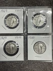1929 & 1930:  LOT OF 4 STANDING LIBERTY SILVER QUARTERS- ALL VERY GOOD