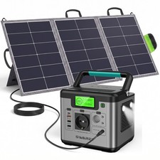 Portable Power Station S500 PRO With 100W Solar Panel, 518.4Wh Lithium Battery