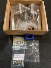 Emtek 5210HLOUS15LH Helios LH Privacy Door Lever Set, Square Rose - Satin Nickel