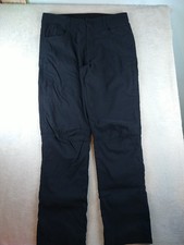 Orvis Fleece Lined Nylon Blend Stretch Pants Men's 34x34 Black