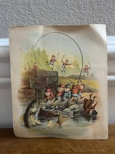 ANTIQUE VICTORIAN LARKIN SOAP CO SWEET HOME TRADE CARD PALMER COX BROWNIES FISH