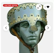 Medieval Great Helmet Knight Templar Crusader Helmet