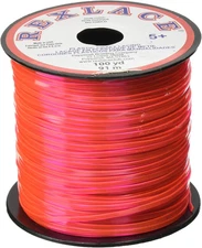 Pepperell Rexlace Plastic Lacing .0938" X100Yd, Clear Red