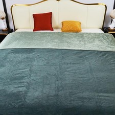 Waterproof Blanket for Bed, 80"x90" Leak-Proof Design, Reversible  Washable ...