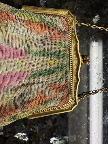Antique Vintage Art Deco Whiting Davis Mesh Purse - Picture 2 of 14