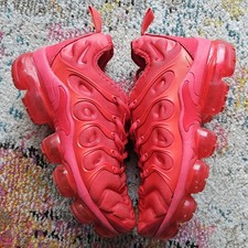 Size 7 W- Nike Air VaporMax Plus Triple Red - 2017 924453-003