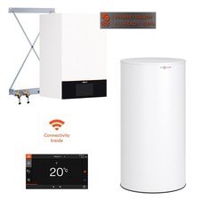 Viessmann Paket Z029637 Vitodens 300W-B3HH Gas-Brennwerttherme 11kW 160L Spei.