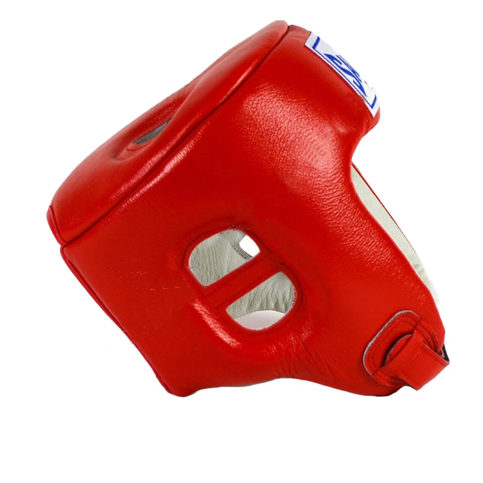 Arnés de cuero Sandee cara abierta - pequeño - rojo/blanco Foto 3 de 3