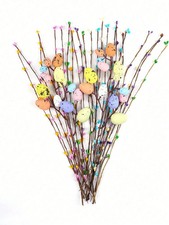 Easter Egg Spray Branches Artificial Spring Floral Decor Twigs